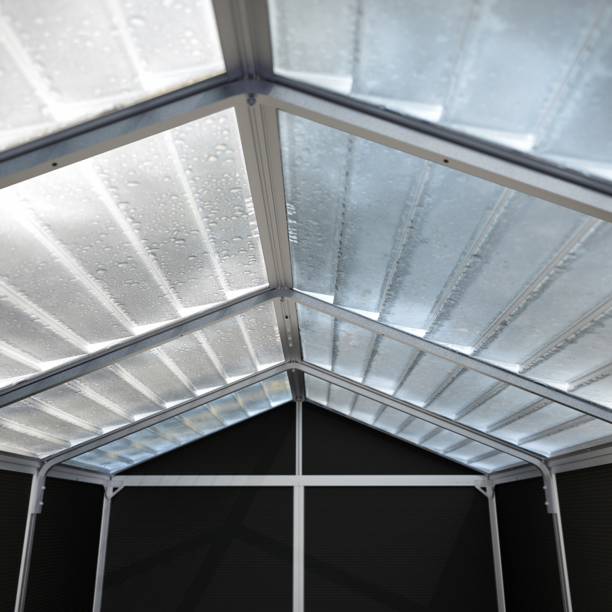 Skur, Rubicon 5,6 m2, mørkegrå